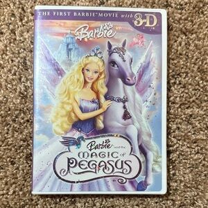 Barbie Magic of Pegasus 3-D DVD with Purple and Pink Cover
